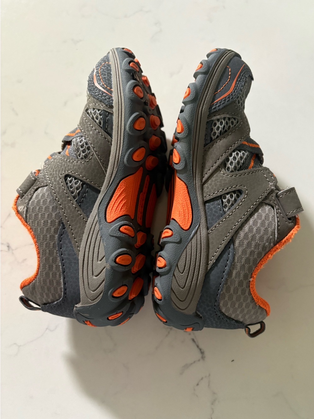 Merrell Kids Gray and Orange Slip-On Athletic Sneakers - Picture 10 of 16
